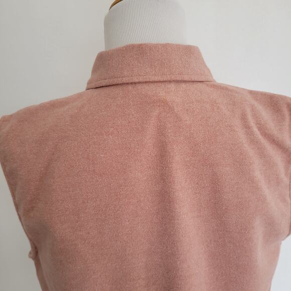 Vintage Christopher & Banks Winter Vest Polar Bear Igloo Applique Women Large - Picture 8 of 11